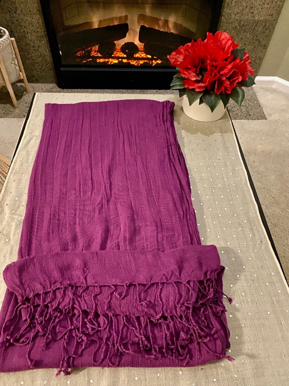 Women’s Lightweight Purple Scarf
